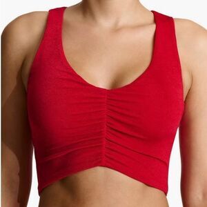 N By Naked Wardrobe NWT Shirred Crop Tank Top M